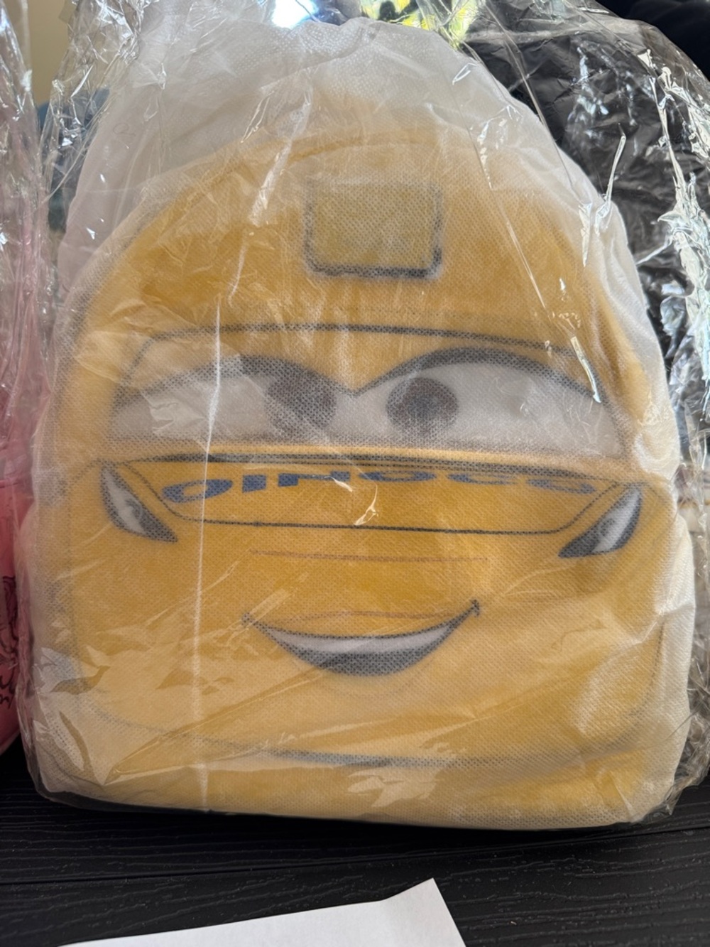 Loungefly Yellow Cartoon Face Mini Backpack